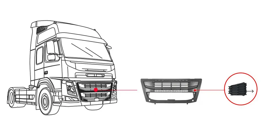 Alt Panjur Kapağı Volvo FM4 Sol | OEM 82444204