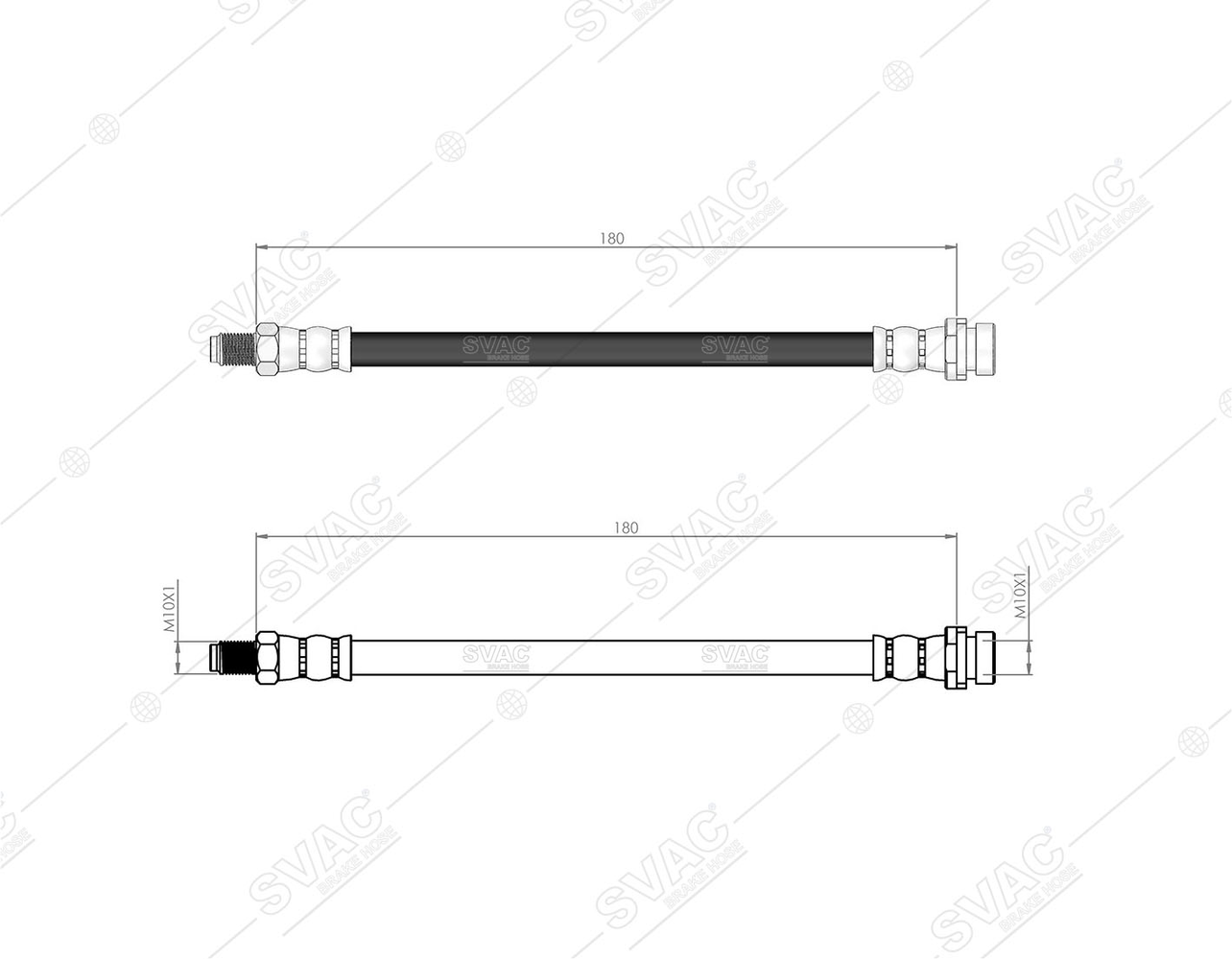 Arka Fren Hortumu (Sag / Sol) Focus (Diskli) / (98 04) | SVAC 20-0140 | OEM 98AG 2282 CB 1068975
