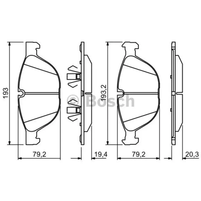 Fren Balatasi On BMW E70 E71 | BOSCH 0986494307 | OEM 34116865868