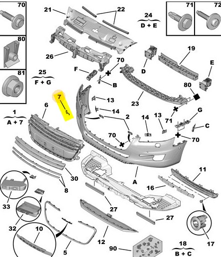 On Tampon Ceki Demir Kapagi 508 | LUVI 0020.7422.Y5 | OEM 7422Y5