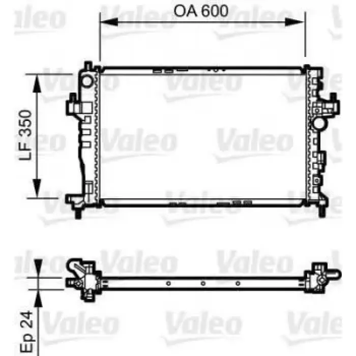 Motor Su Radyatoru Brazing Y13DT Z13DT Z13DTH Corsa C Tigra B | VALEO 734464 | OEM 1300259
