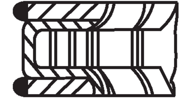 Motor Segmani R12 1,4 (Goetze Tip) / (76,00 Cap) | YENMAK 91-09904-001 | OEM 6001000211 6001000211 7701467651 7701467651