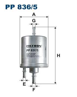 Yakit Filtresi (Benzin) Audi A4 1.8T 02>04 A6 2.4 3.0 04>06 A8 6.0 03>10 | FILTRON PP836/5 | OEM 4F0201511B 4F0201511B 4F0201511D 4F0201511D