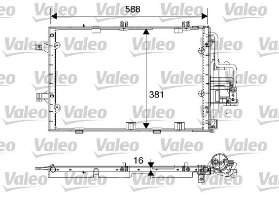 Klima Radyatoru Combo Corsa C Tigra (590×385×20) | VALEO 817843 | OEM 1850092 1850092 1850114 93177215 1850114 93177215