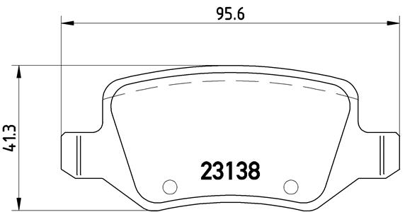 Fren Balatasi Arka W168 97>04 W169 04>12 W245 08>11 Vaneo 414 02>05 | BREMBO P50058 | OEM A1684200420