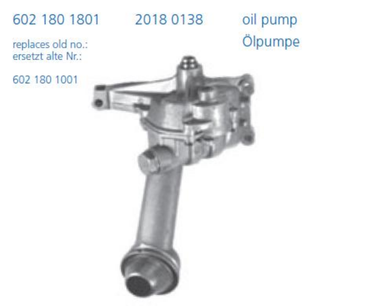 Yağ Pompası 602 Spr >> 602 180 10 01 | OEM 602 180 1001