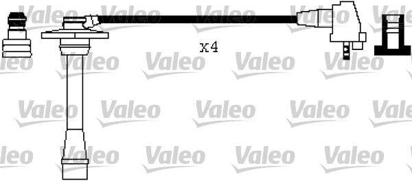 Buji Kablosu Toyota Corolla 1.6 (AE101) Carina Celica (AT190) 93-98 | VALEO 346453 | OEM 9091915423 9091915423 9091915424 9091922325 9091915424 9091922325