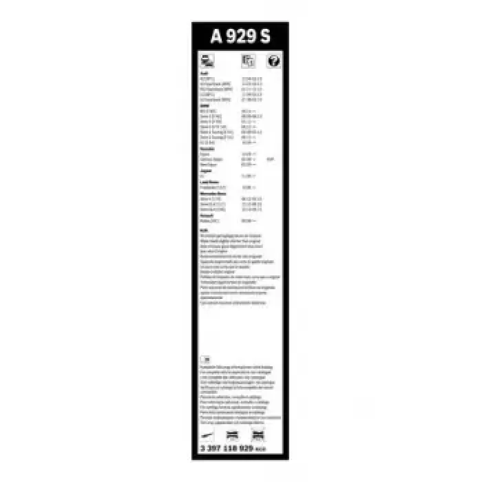 Silecek Supurgesi Aerotwin 600 / 475 MM A929S Freelander 06> Audi A3 03> Koleos 4×4 | BOSCH 3397118929 | OEM 8P0998002A 8P0998002A 8P1955425F 8P1955425H 8P1955425F 8P1955425H