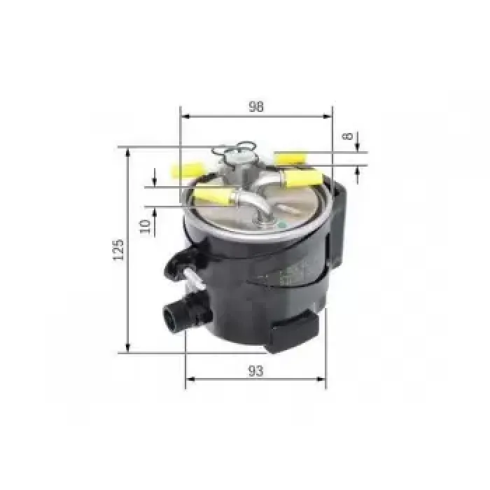 Yakit (Mazot) Filtresi Scenic II / Grand Scenic 1,5 DCI 106HP 06 / 05 | BOSCH F026402061 | OEM 7701062436 7701062436 7701067123 8200462325 7701067123 8200462325