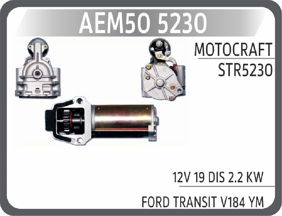Mars Motoru Ford Transit V184 Yeni Model 19 Dış 2.2 kW | OEM AEM505230