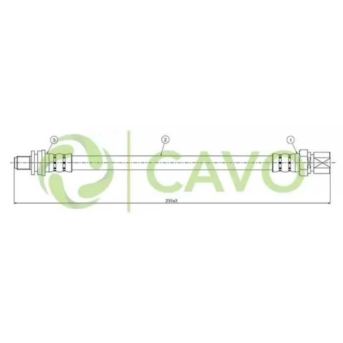 Arka Fren Hortumu Astra F 91 02 | CAVO C900 229A | OEM 562352-562359-90425239-90468320