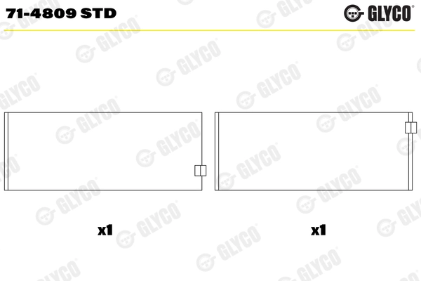 Kol Yatak Std. (OM642.8, OM642.9) W204 07>14 C219 05>10 W211 05>08 W164 05>09 W221 05>13 | GLYCO 71-4809STD | OEM A6420300360