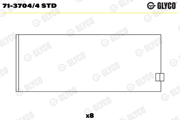 Kol Yatak (Std) BMW M41 M47 E46 E87 E90 E60 E39 E83 | GLYCO 71-37044STD | OEM 11241285593