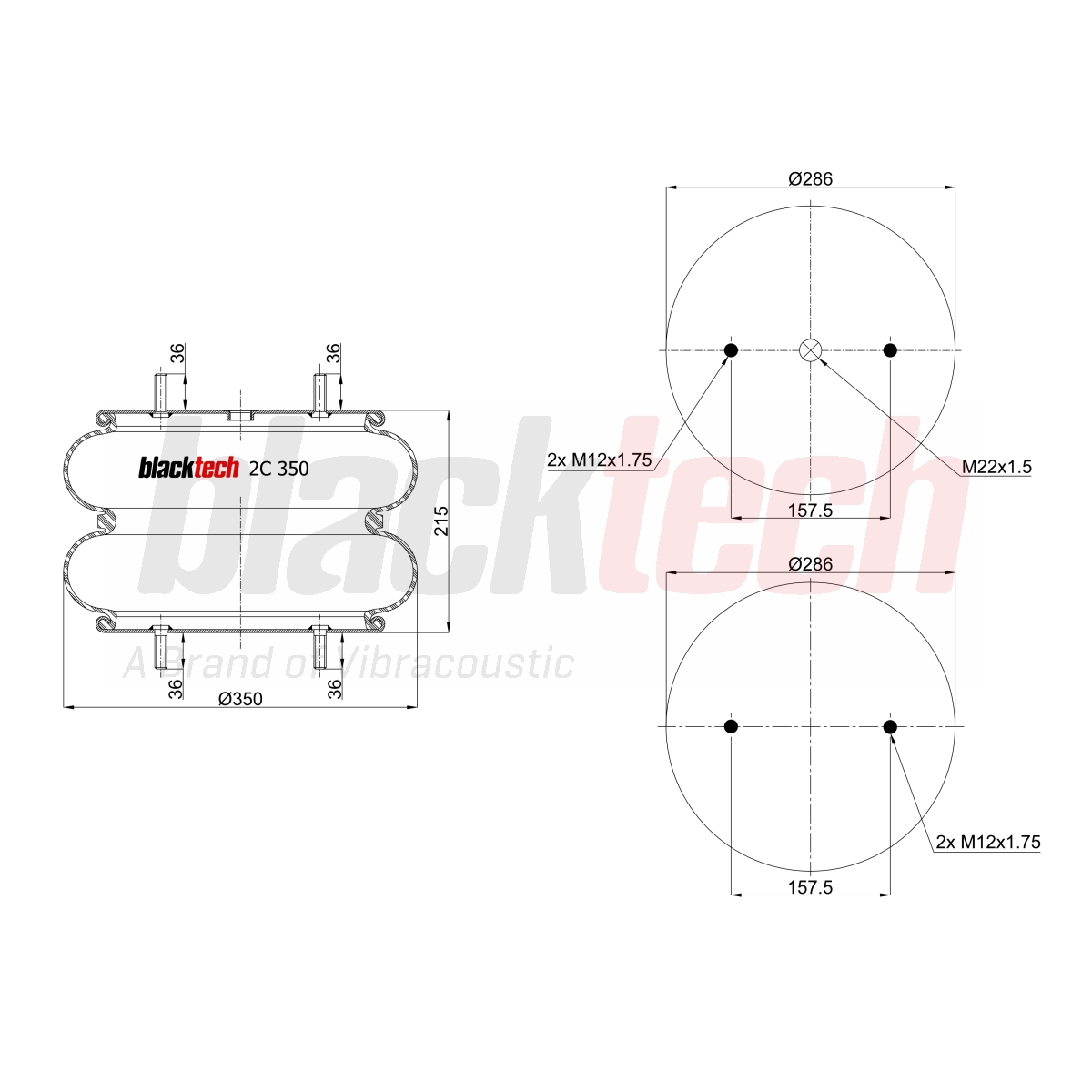 Körük İki Katlı Pleytli | OEM 2C350215P04