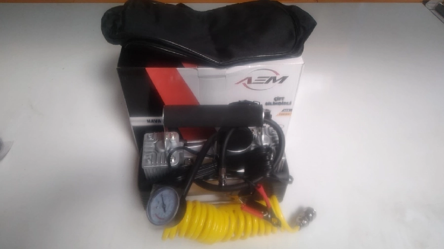 Hava Kompresörü Metal 12V Profesyonel Jumbo Çift Pistonlu | OEM AEM191508