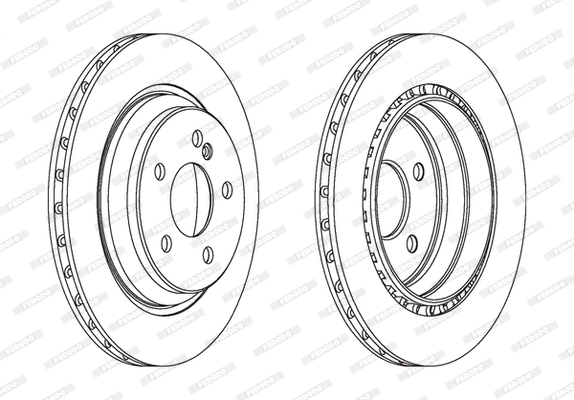 Fren Diski Arka (Havalandirmali) S-Class W220 98>05 | FERODO DDF1457C | OEM A2204230212