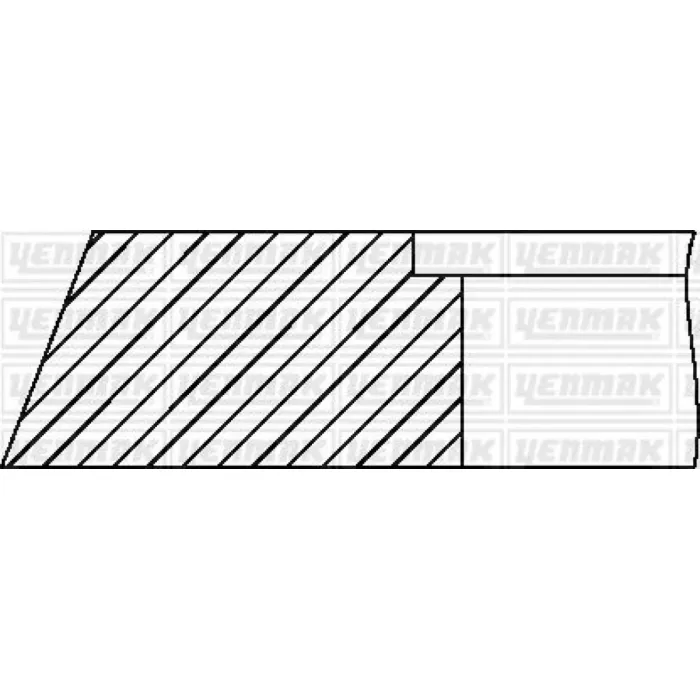 Piston Segmani (0.50)(NPR Segman) Mitsubishi 4M40 Fuso Canter FE511 FE711 Pajero 7988555000 | YENMAK 96-09666-050 | OEM ME201522-ME202342-ME202380