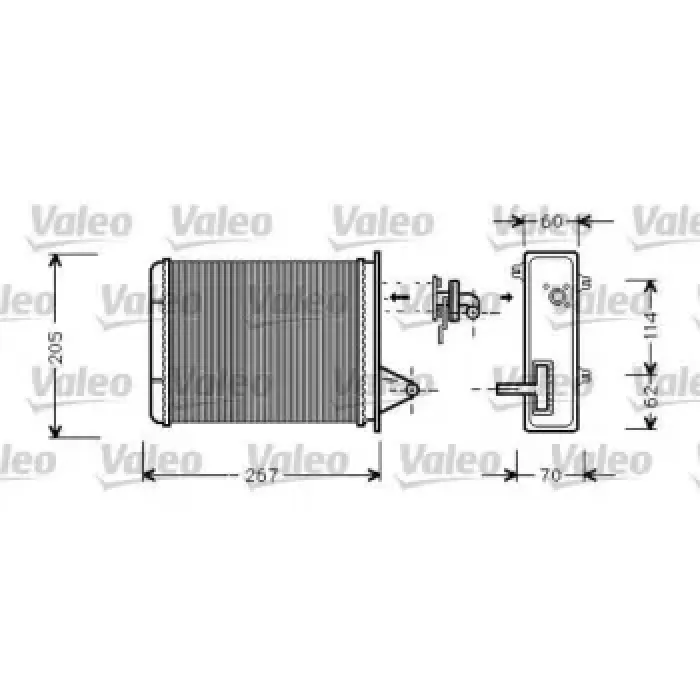Kalorifer Radyatoru Albea Palio Siena 1.3 JTD 1.2 1.4 96> | VALEO 812283 | OEM 46723061 46723061 7078698 7078698