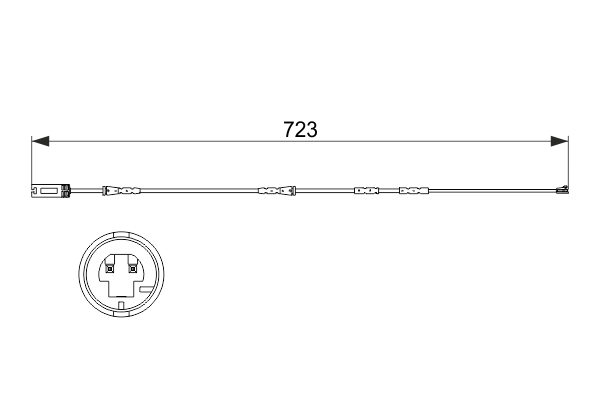Fren Balata Fisi On (Uzunluk 723 Mm) BMW E81 E87 E90 E92 E93 | BOSCH 1987473514 | OEM 34356792560