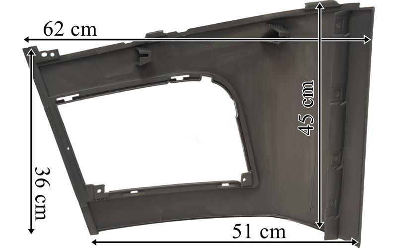 Tampon Actros MP4 1845 Sağ Kısa (Beyaz) | OEM 9608854825