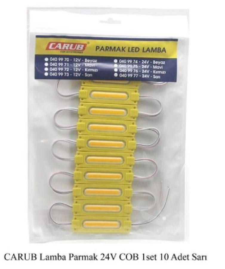 Lamba Parmak 24V COB 1SET 10 Adet Sarı | OEM BR0409977