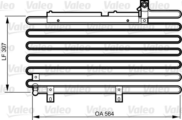 Kondenser Audi 100 | VALEO 814295 | OEM 443260403F