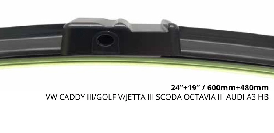 Mfk 24" + 19", 600MM + 480MM Audi A3 Hb + Skoda Octavia 2 Hb, Sw Araca Özel Muz Silecek | OEM 190251