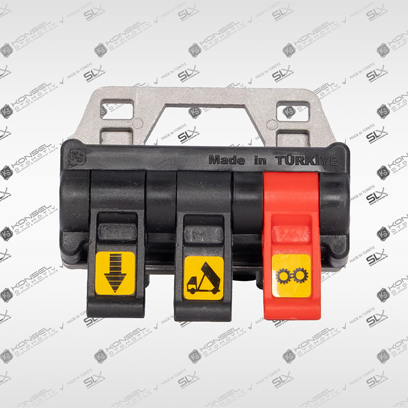 1, 4 Üçlü Damper Havalı Düğmesi