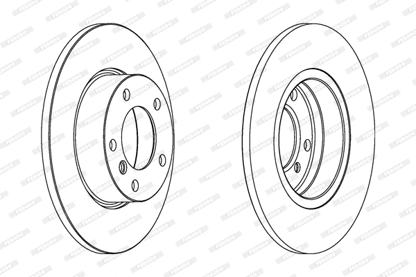 Fren Diski On BMW E36 91>98 Z3 95>03 | FERODO DDF248 | OEM 34111160673 34116757750 34116757751