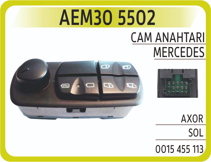 Cam Anahtarı Axor Sol AN5502 | OEM AEM305502