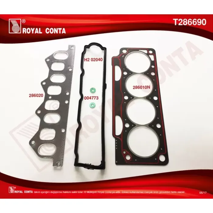 Motor Takim Contasi Ust Kecesiz Laguna Megane 1,8 / 2,0 8V (F3P / F3R) | ROYAL T286690 | OEM 7701467058