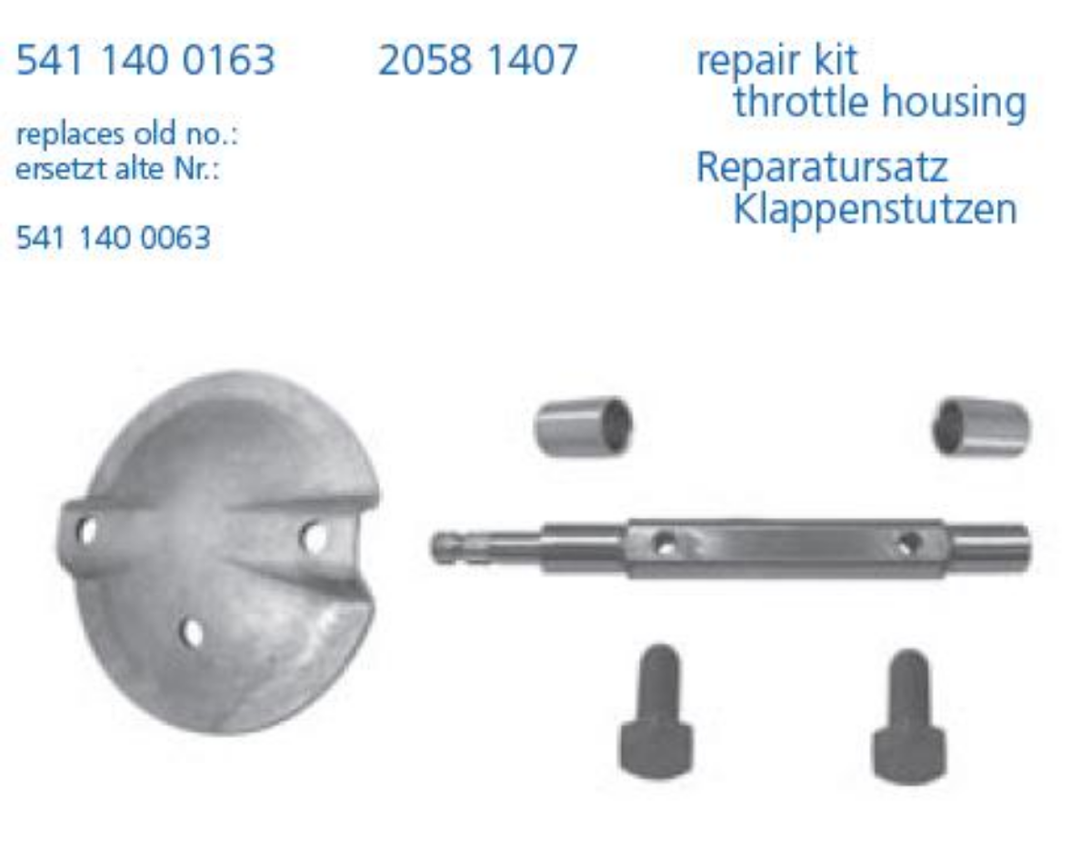 Egzoz Kelebek Tm.Tk.501, 457 | OEM 541 140 0063