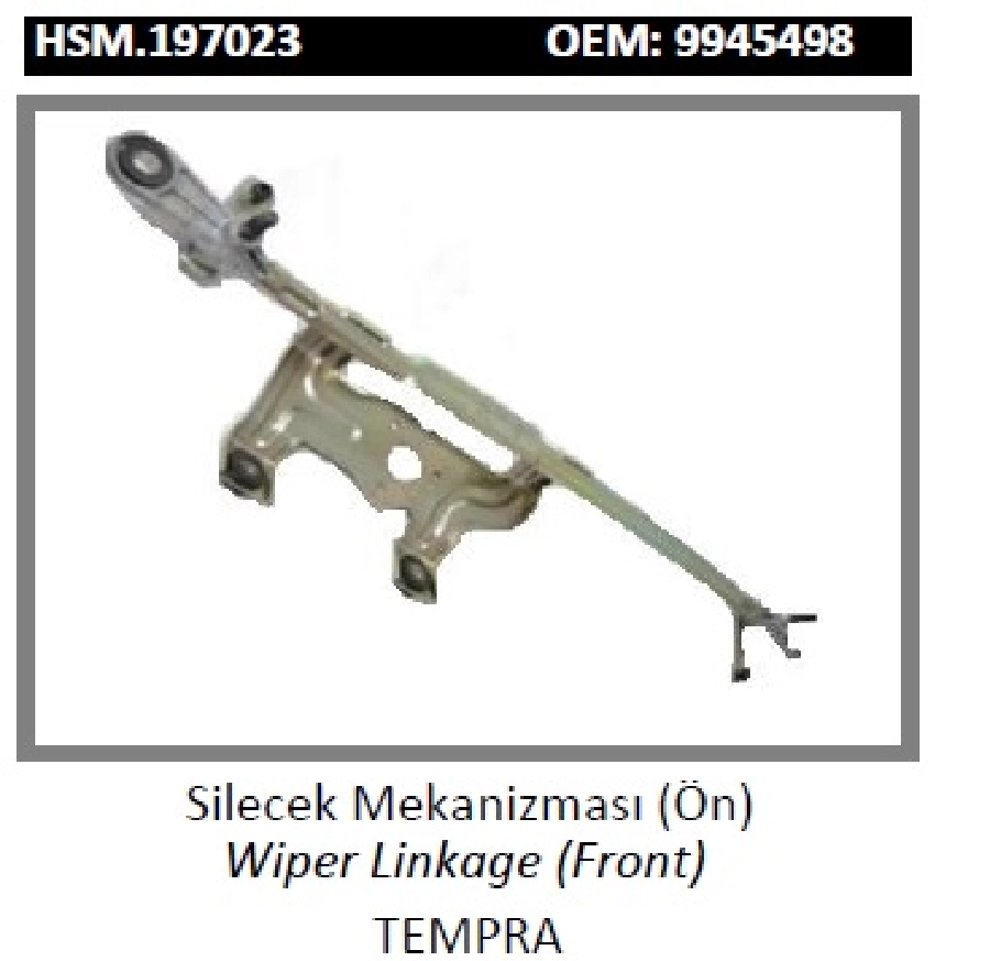 Ön Cam Silecek Mekanizması - Tempra 79300296 | OEM HSM.197023