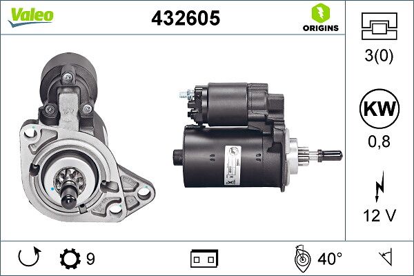 Mars Motoru 12V 9 Dis Cordoba Ibiza Caddy Golf Jetta Passat Polo 1,6 / 1,8 / 2,0 | VALEO 432605 | OEM 0175911023B 0175911023B 055911023B 055911023BX 055911023B 055911023BX