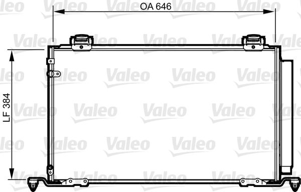 Klima Radyatoru Avensis 2,0 2,4 2003> (650X390X16) | VALEO 814209 | OEM 8845005120 8845005121
