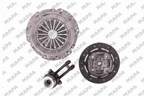 Debriyaj Seti Fiesta V 01>08 Fusion 01>12 1,6 Zetec S 16V Efi 100PS Rulmanli | MAPA 001210 408 | OEM 2S617540AD 2S617540AD 8V217A564AD 8V217A564AD