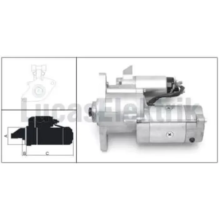 Mars Motoru 24V 3,2KW 9 Dis Mitsubishi Fuso Canter 3,3 Diesel,4,2 Diesel 60 FE449 Em | LUCAS LES0139 | OEM M2T66871 M2T66872 M2T66873