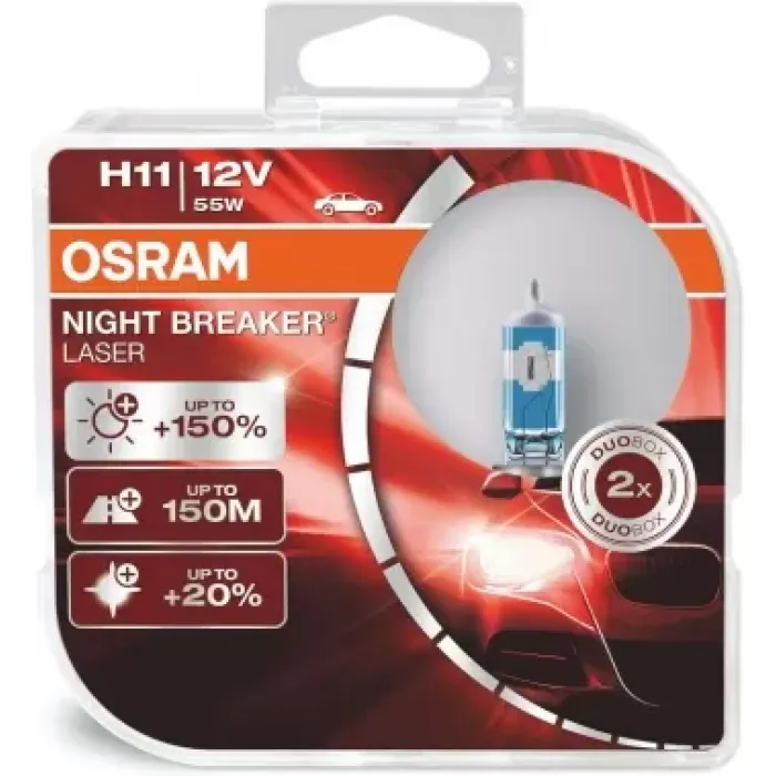 Halogen Ampul H11 12V 55W Far Ve Sis | OSRAM 64211NL | OEM H11