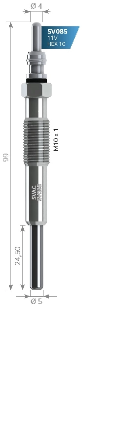 Kızdırma Bujisi 11V Dacia Pıck Up: 1.9 D GN019 0 100 226 375 GLP011 0 250 202 129 DP12 Y-516J | OEM SV085
