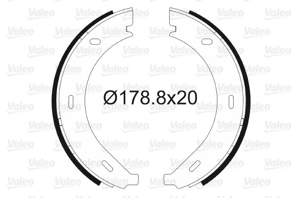 Fren Balatasi Arka (Park Freni Pabucu) Vito 638 96>03 | VALEO 562745 | OEM A6384200020