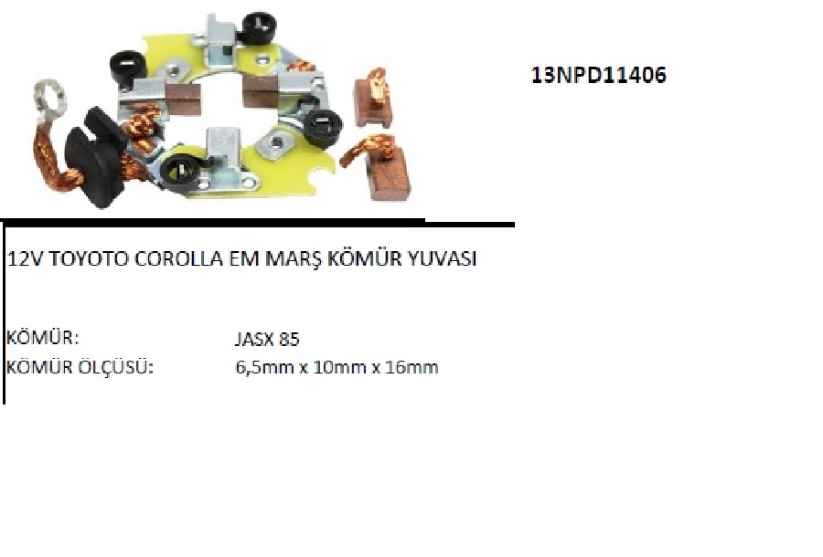 Marş Kömür Yuvası 12V Daihatsu Toyoto Corolla Eski Model | OEM 13NPD11406