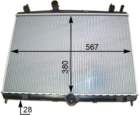 Su Radyatoru 407 508 C5 3 DW10CTED4 2.0HDI 16V E5 10> | MAHLE CR 2113 000S | OEM 1330.W5