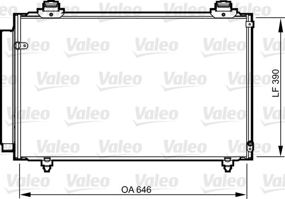 Klima Radyatoru Toyota Avensis 03>08 Corolla 04>09 | VALEO 814212 | OEM 884500F100