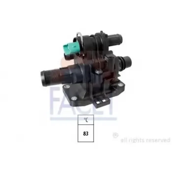 Termostat Yuvasi Komple Partner II P307 YM P206 Expert III P207 P308 P407 C4 C5 II Jumpy III C3 II Berlingo II C4 Picasso Xsara Picasso C3 DV6 (1,6HDI 8V) Focus - C Max 1.6TDCI 03> Volvo S40 - V50 - C30 - S80 - V70 | FACET 7.8708 | OEM 3M5Q 8A586 AC