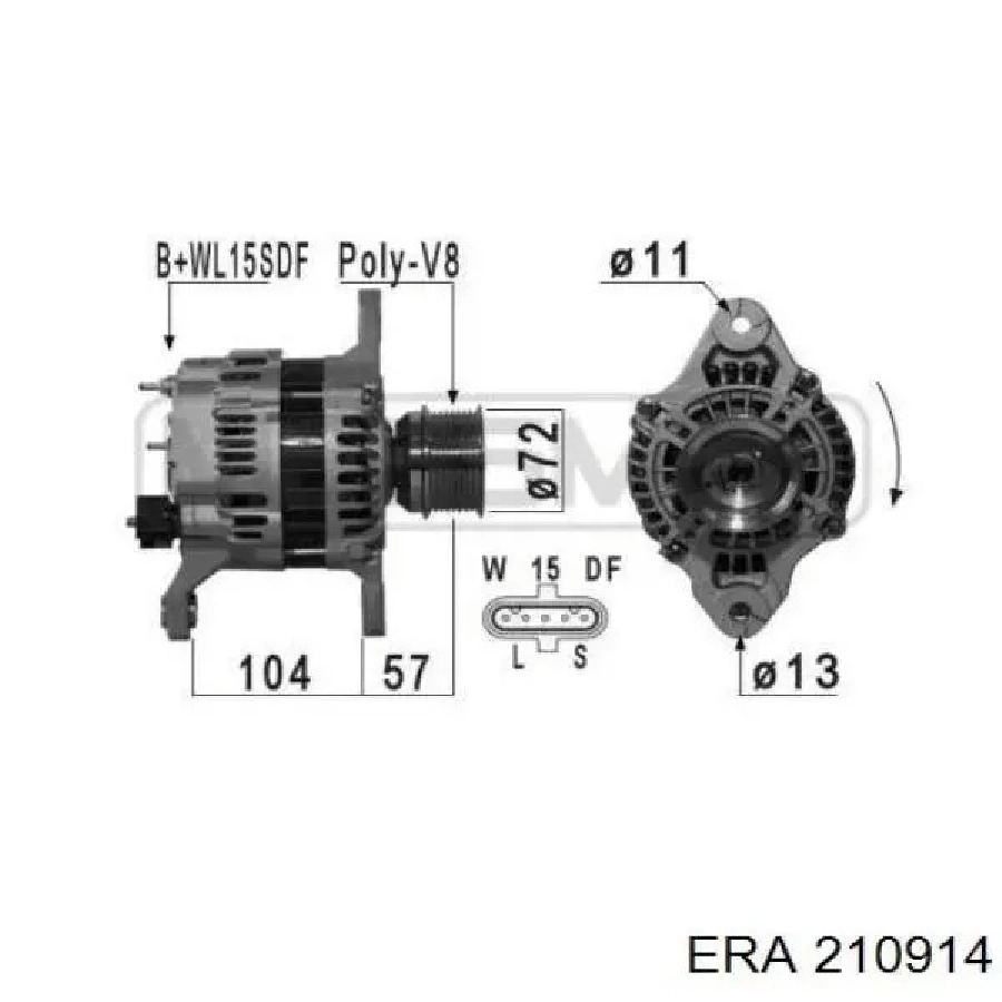 Alternatör 24V 110 Amper Volvo Fh-Fm DAF, Mitsubishi, Renault Trucks | OEM 1986A01034