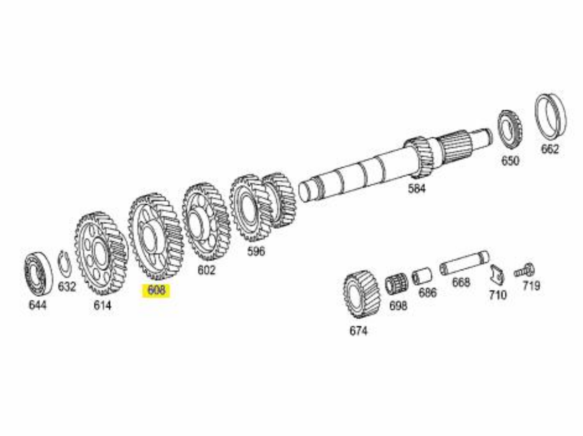 6.Vites Karsiligi G100 | OEM A9762630710