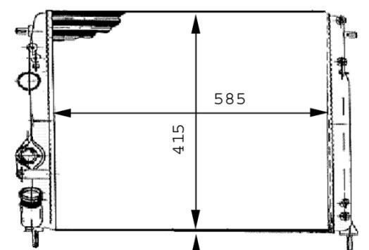 Motor Su Radyatoru Megane Scenic | NISSENS 63896A | OEM 7700425842 7700425842 7701352976 7701352976