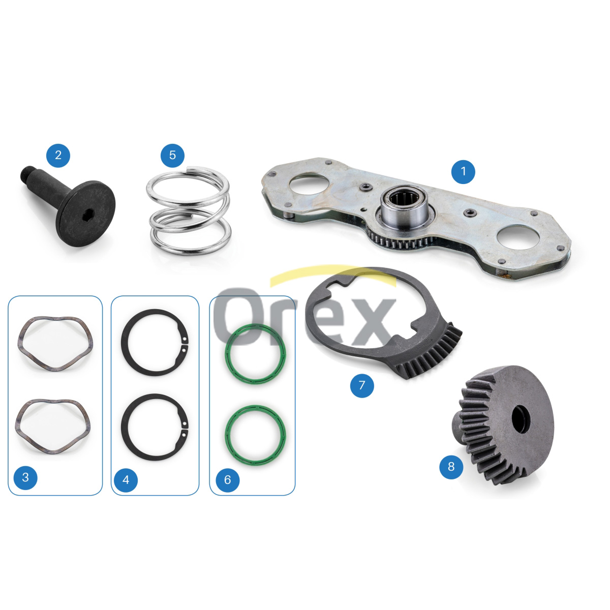 Kaliper Ayar Mekanizmasi Tamir Takımi (Sağ), Tam Takım Meritor | OEM MCK1291