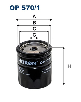 Yag Filtresi (Metal Filtre) Tum Opel Modeller 1,4 1,6 1,8 2,0 95> | FILTRON OP 570/1 | OEM 650104