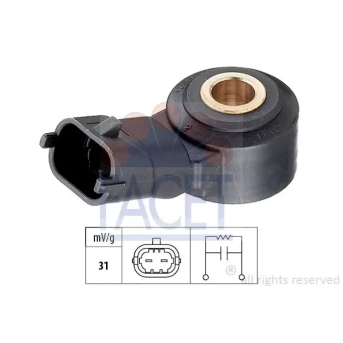 Vuruntu Sensoru Opel Astra H / Alfa Romeo 156 159 Giulietta Gtv Mito Spider 1.4 1.4 Tb 1.6 1.9 2.0 | FACET 9.3006 | OEM K68070745AB
